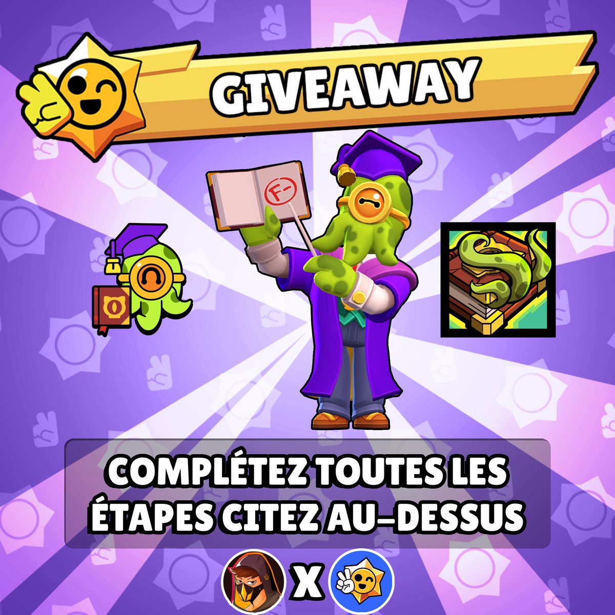 🎉X2 SKIN BARTABA PROFESSEUR (+ ÉMOTE &amp; ICONE)🎉

✨Pour participer:
✅-Abonnez-vous à <a href="/YF7_BS/">YF7</a>
🔄-Retweet &amp; Like

💐Optionnel:
🟣-Suivez: twitch.tv/yf7_bs
✅-Abonnez-vous à <a href="/BrawlSourceFR/">.</a>

Les gagnants seront annoncés le 12 Septembre

#EldritchProfessorGiveaway #BrawlTalk