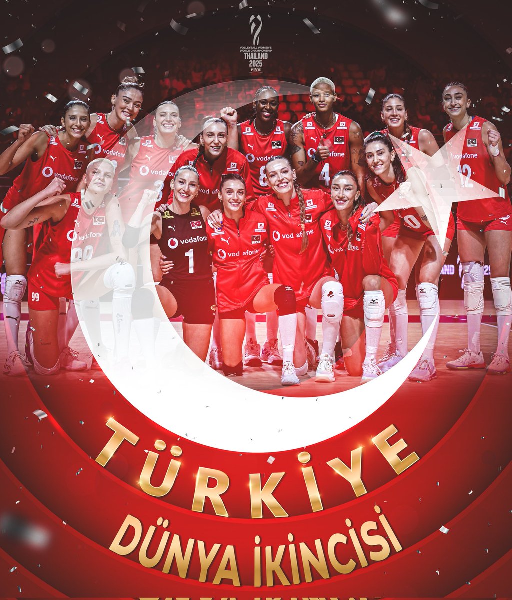 Elinizden geleni yaptınız. Emekleriniz ve mücadeleniz için teşekkürler. Dünya ikincisiyiz. 🇹🇷 #FileninSultanları