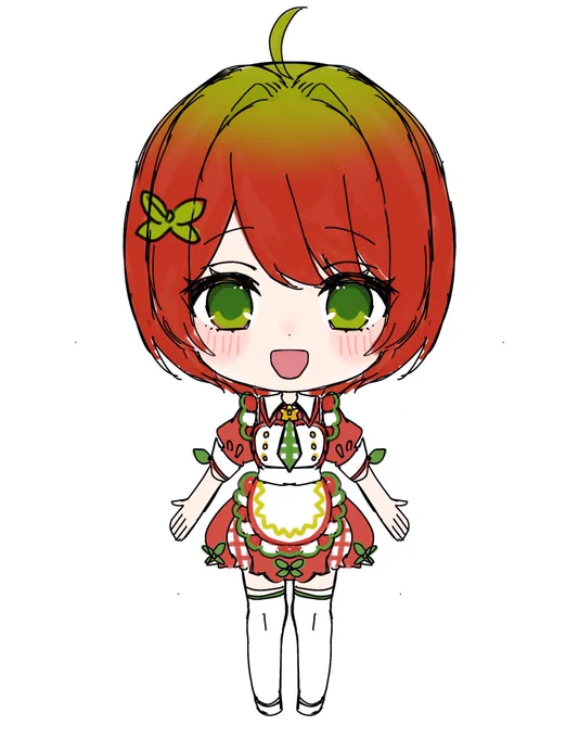 トマトの女の子、カプレーゼをメインで デザインしました