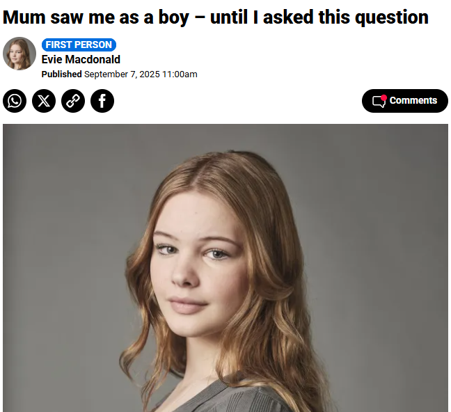 In which sexist, homophobic parents and doctors convince a boy that all the things he likes are only for girls, that his body and personality are mismatched, that he needs to spend his life pretending to be the opposite sex, and be medically "fixed" through chemical castration.