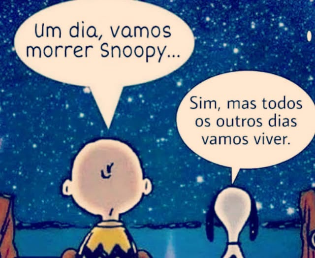 SandraKonvex's tweet image. 🌌 Entre o fim e o infinito, há todos os dias em que vivemos.
Charlie Brown e Snoopy nos lembram: a vida é feita dos momentos que escolhemos valorizar. #Reflexão #Vida #Snoop