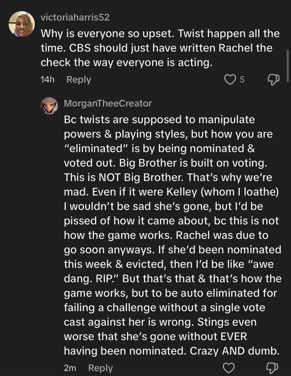 swehtagawd's tweet image. going to war in these comments idc #bb27 #rachelforafp