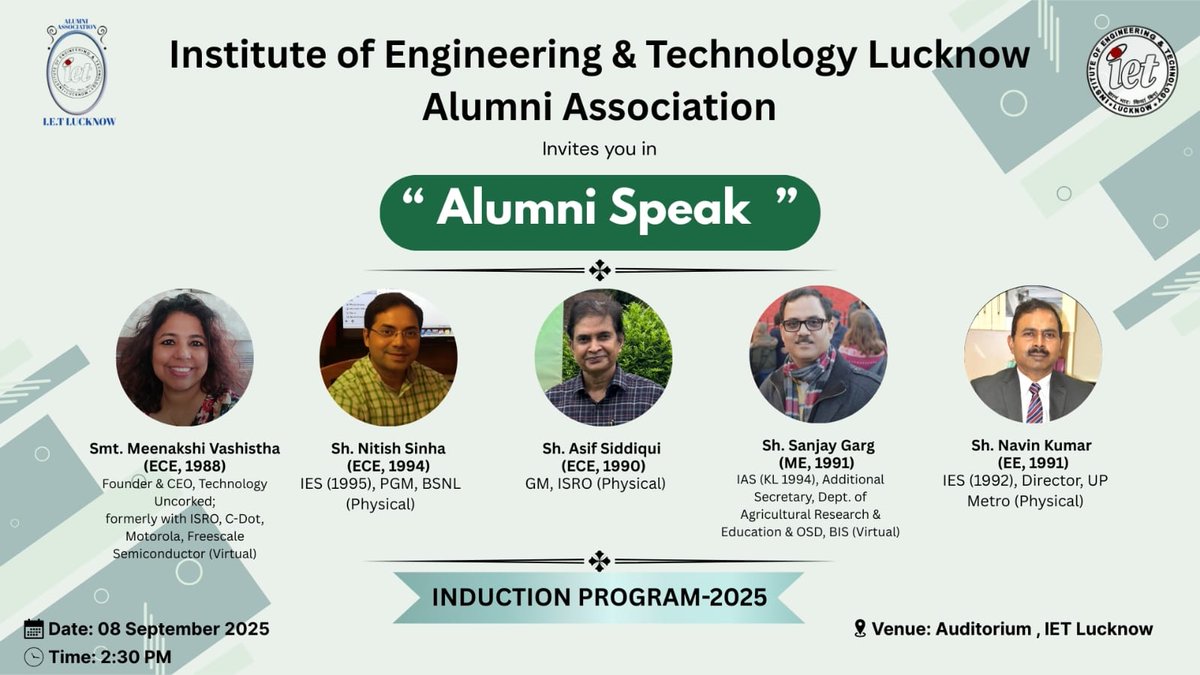 IET Lucknow Alumni Association tweet media