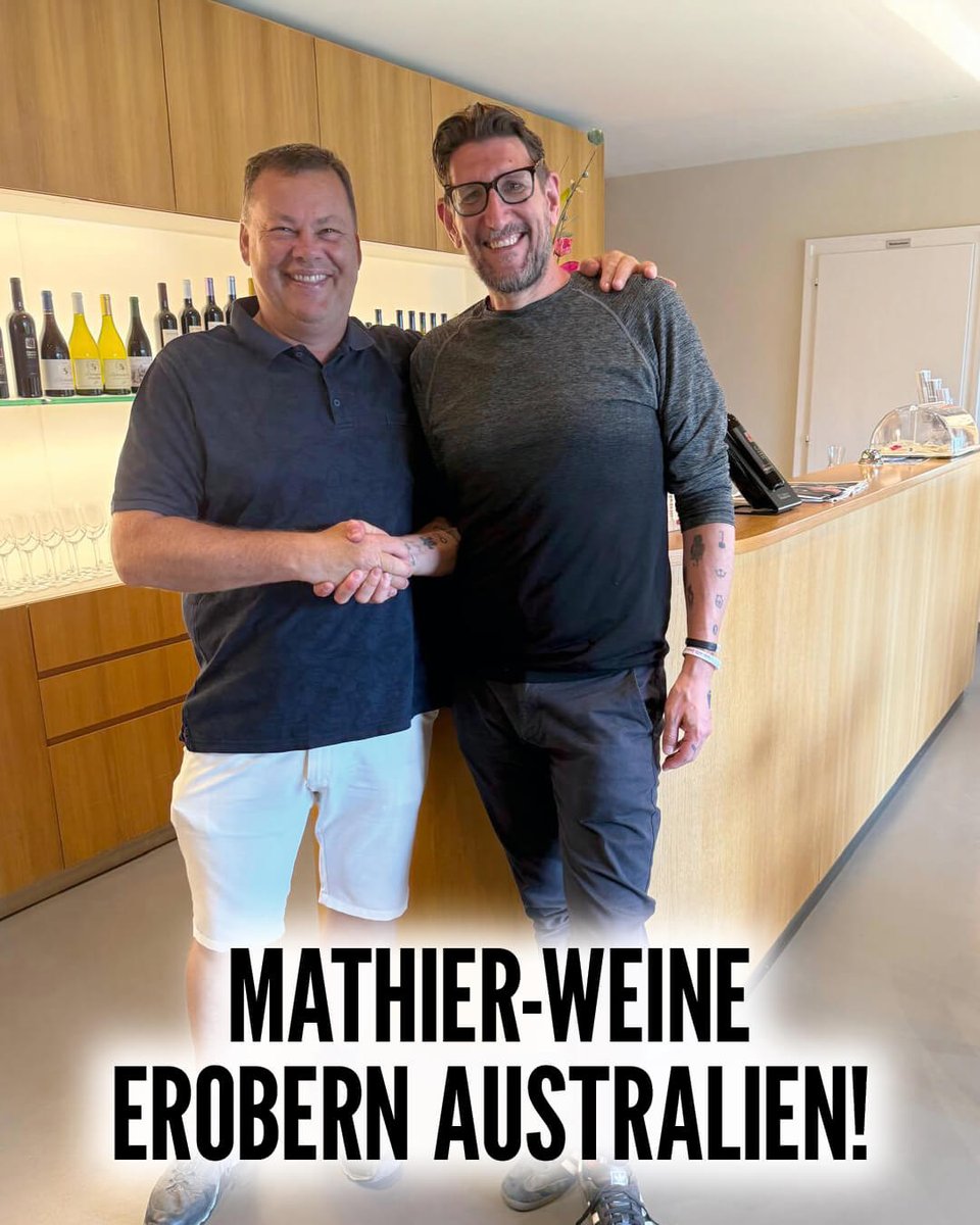 NouveauAG's tweet image. Die erste Palette Mathier-Weine ist auf dem Weg nach Australien!
Letzte Woche durften wir Daniel Sangermani (Invidia Wines) bei uns begrüssen – ein weiterer spannender Schritt für die Familie Diego Mathier.

#mathier #diegomathier #wallis #walliserwein #australien #InvidiaWines