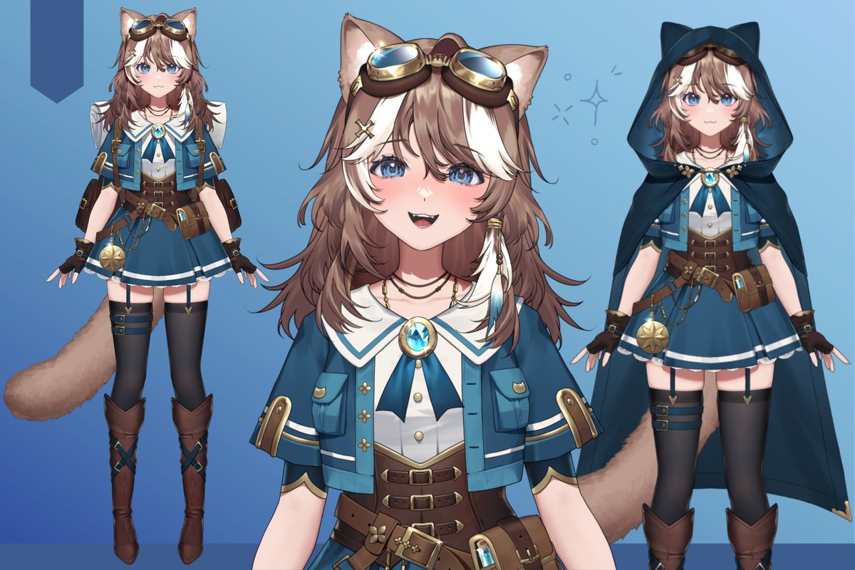 Vacu0usly's tweet image. hi! i’m vac, a silly sugar glider adventurer ~
i like playing video games and making bad jokes!

i'm about to take on a difficult quest and need a strong party; so... do you wanna stick around for the glide?!

🎨 #vacu4rt 
art: @yoru8jikara
rig: @frigidityyu
#VTuber #ENVtuber