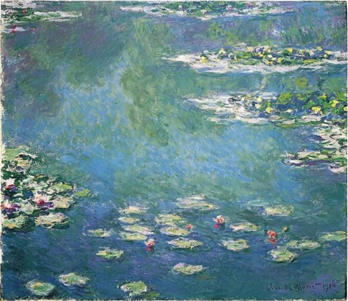 artistmonet's tweet image. Water lilies - 1906 #artbots #monet
