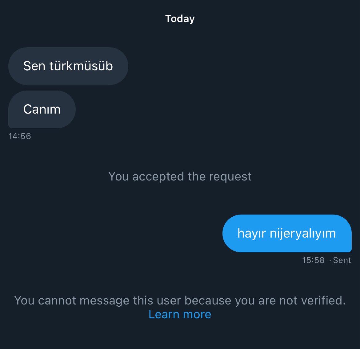 sırf zenciyim diye ha