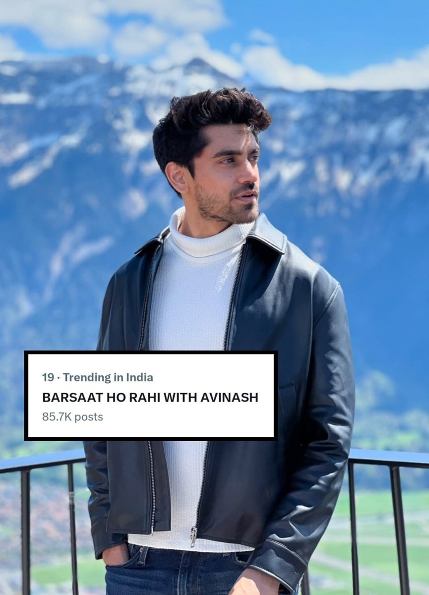 Avinash_no1's tweet image. Thank you so much #Avinashans and everyone
Who joined our trend and made it successful💫
We crossed 85K+ count for @Avinash_galaxy 💥
Get ready for tomorrow’s MV
#BarsaatHoRahi 🎶
It’s dropping and it’s going to be🔥
BARSAAT HO RAHI WITH AVINASH
#AvinashMishra
#BiggBoss19 #BB19