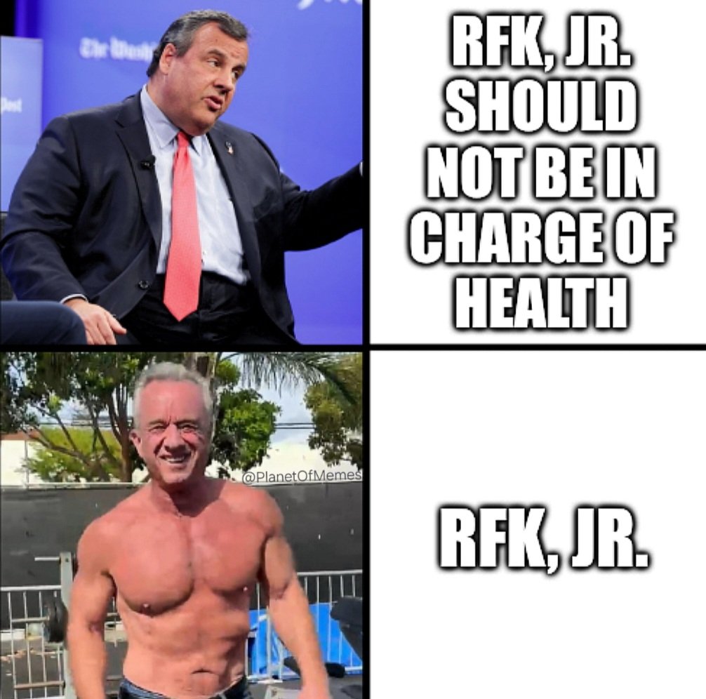 Chris Christie talking about health is peak comedy.