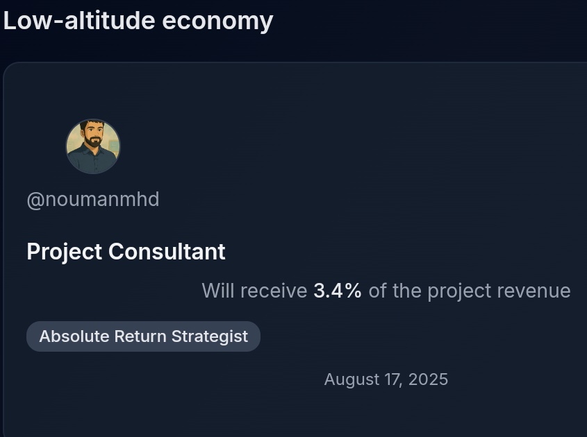🚀 MILESTONE UNLOCKED: 1,000,000 SDA CONTRIBUTION 🌍✨

The LOW-ALTITUDE ECONOMY isn’t just taking off—it’s soaring with unstoppable momentum. Backed by national strategy &amp; Shariah-compliant growth, this project is scaling faster than ever.

Grateful to our partners, contributors
