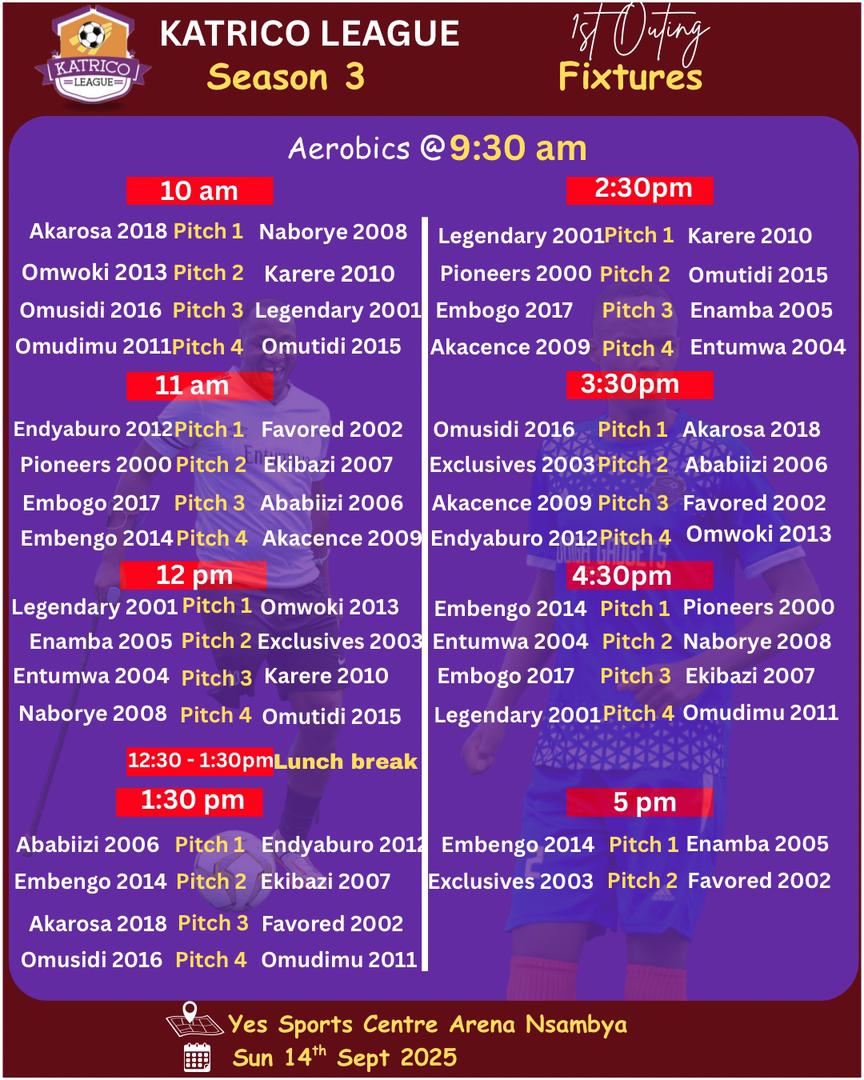Katricoleague23's tweet photo. #KnowyourOpponent
#KatricoLeagueSeason3
#1stOuting
#14thSept2025
#YesCentreSportsArenaNsambya
#ShanaBagwange
@OMUSIDI_FC_2016 @omwokifc2013 @Akacencefc_2009 @embengofckatric https://t.co/IJocxeZ6ln
