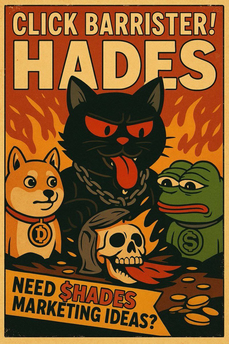 Some chase the light.
Others master the shadows.
We choose $HADES.

⚡ Fearless community
⚡ Lasting foundations
⚡ Built on strength

👑 The throne calls.
CA: 0x76cd7D834E9D8382663a1660EB6e3C59ADdEEC27