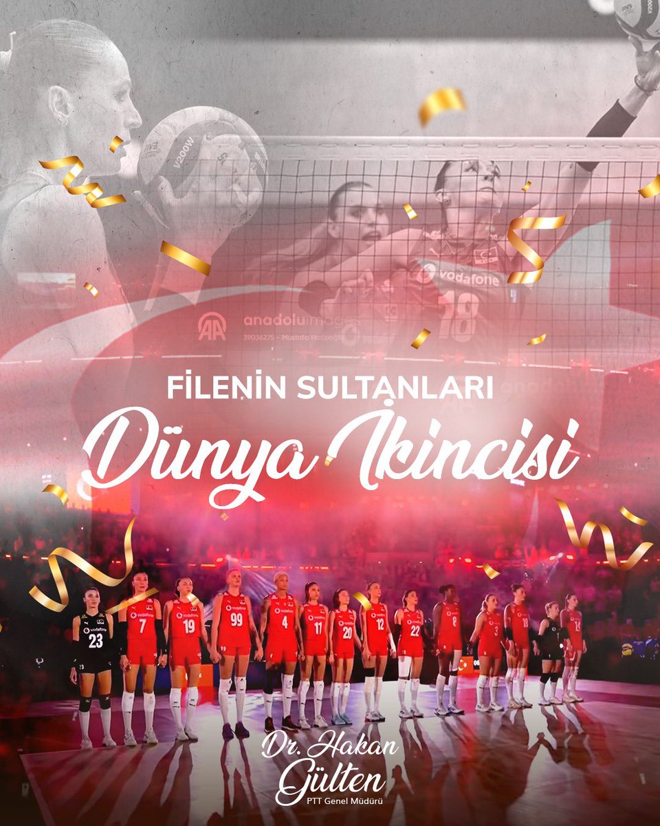 Teşekkürler #FileninSultanları! 🇹🇷

2025 FIVB Kadınlar Voleybol Dünya Şampiyonası’nda sergiledikleri üstün mücadeleyle dünya ikincisi olan A Millî Kadın Voleybol Takımımız, ülkemize tarihi bir başarı daha armağan etti.

Milletimize bu büyük sevinci yaşatan sporcularımızı ve