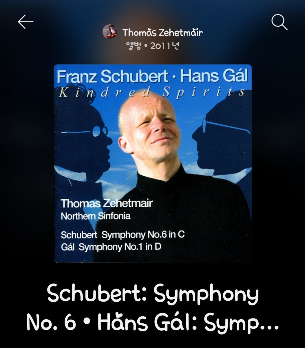 warmtypewriter's tweet image. Franz Schubert: 
Symphony No. 6 in C Major D589

Thomas Zehetmair
Northern Sinfonia

youtube.com/playlist?list=…

Kindred Spirits 친절한 영혼들 🤔

Hans Gál Symphony No.1 in D