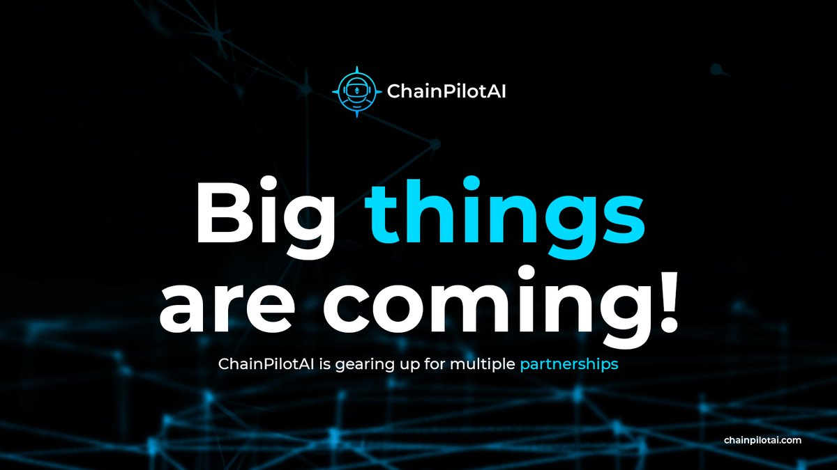 Chain_PilotAI's tweet image. 🚀 Big things are coming! ChainPilotAI is gearing up for multiple partnerships 🤝✨
Stay tuned as we expand the chain and build the future of blockchain together. 🌍

🔗 chainpilotai.com

#Crypto #CPA #ChainPilotAI #Blockchain #Partnerships