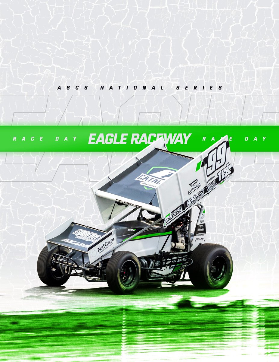 It’s our final race of the 2025 season 🏁

Stewart Alley Memorial at Eagle Raceway with <a href="/ASCSRacing/">American Sprint Car Series</a> 

📍Eagle, Nebraska
⏰ Hotlaps at 5:30pm
📺 <a href="/dirtvision/">DIRTVision</a> 
🛒 Merch at the trailer

<a href="/ti22performance/">Ti22 Performance</a> 
<a href="/primecarbonUSA/">Prime Composite Innovations</a> 
<a href="/ElliottsTrailer/">Elliott's Custom Trailers & Carts</a>