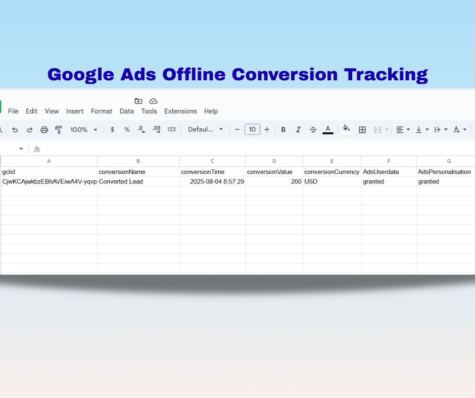 Google Ads Offline Conversion Tracking with Google Sheets — Simple, Scalable &amp; Powerful!
Most people think offline conversion tracking is complex, dev-heavy, or only for CRMs like HubSpot or Salesforce.