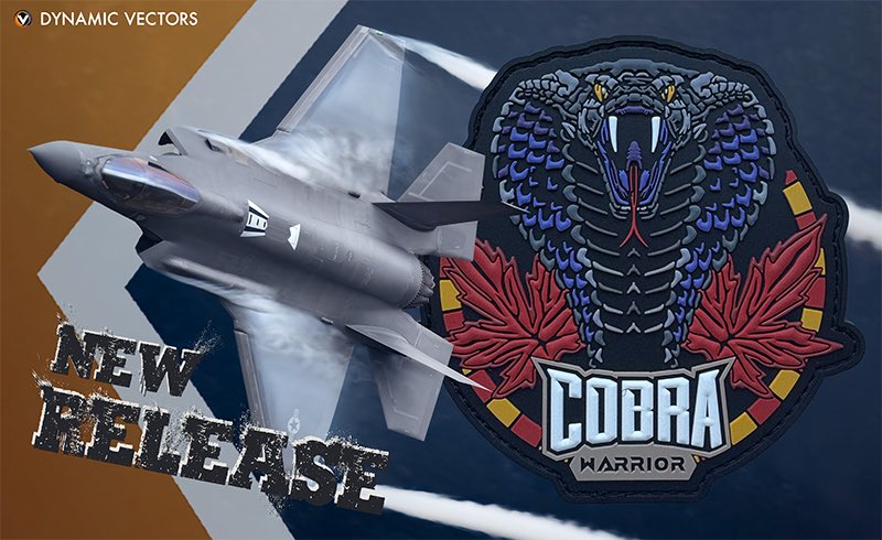 DynamicVectors's tweet image. We’re pleased to unveil the official patch for RAF Exercise Cobra Warrior 25-2. 

Continuing with our series of patches, the team behind the Exercise have chosen a striking purple colour for the theme of the patch this time around. 

Available now at dynamicvectors.co.uk/shop