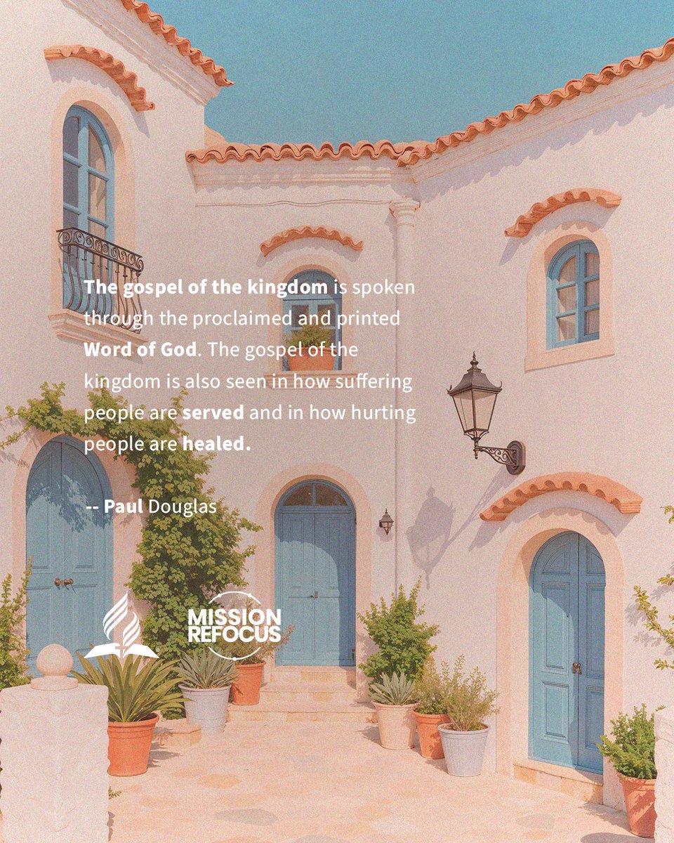 MissionRefocus's tweet image. “The gospel of the kingdom is spoken through the proclaimed and printed Word of God. The gospel of the kingdom is also seen in how suffering people are served and in how hurting people are healed.” — Paul Douglas

#MissionRefocus #AdventistChurch #GospelInAction #ServingWithLove