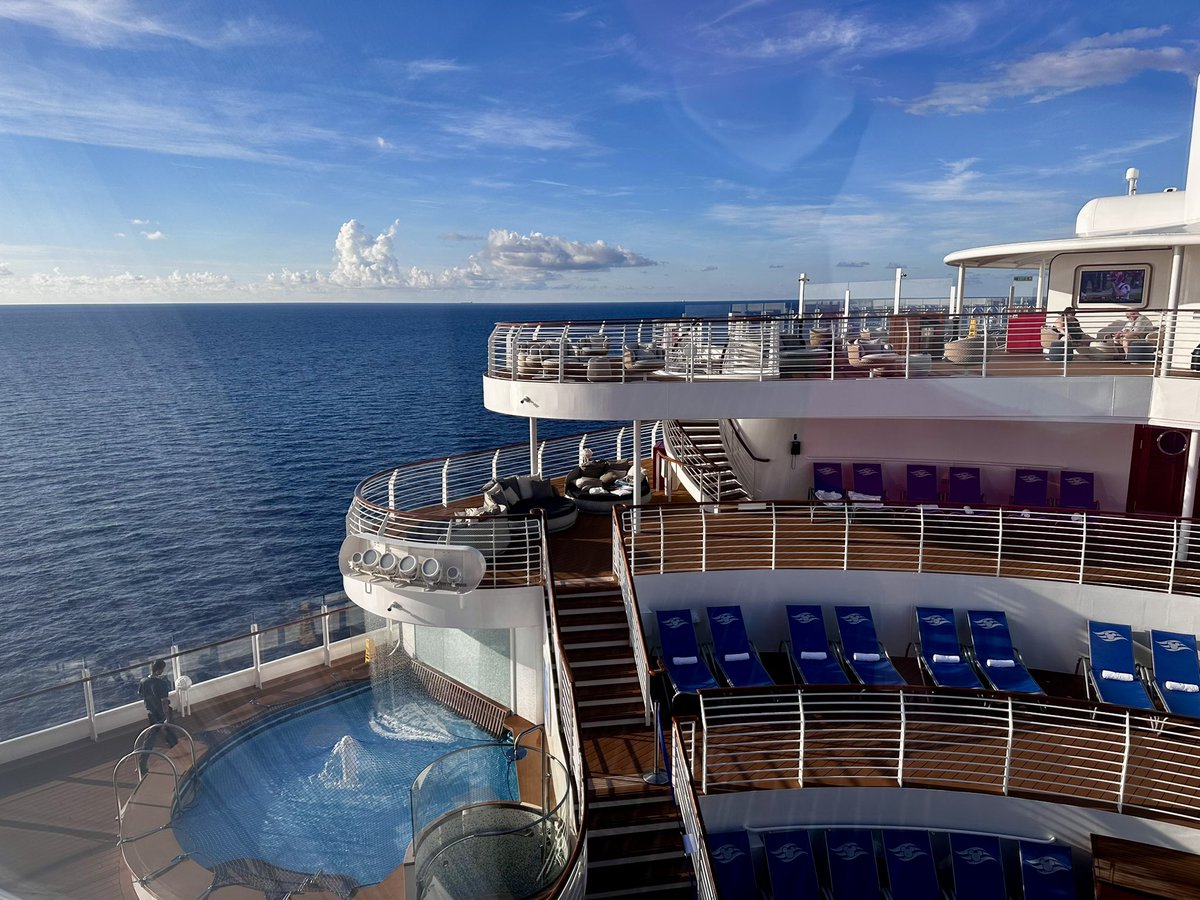 Hello, from a beautiful sea day on the Treasure!