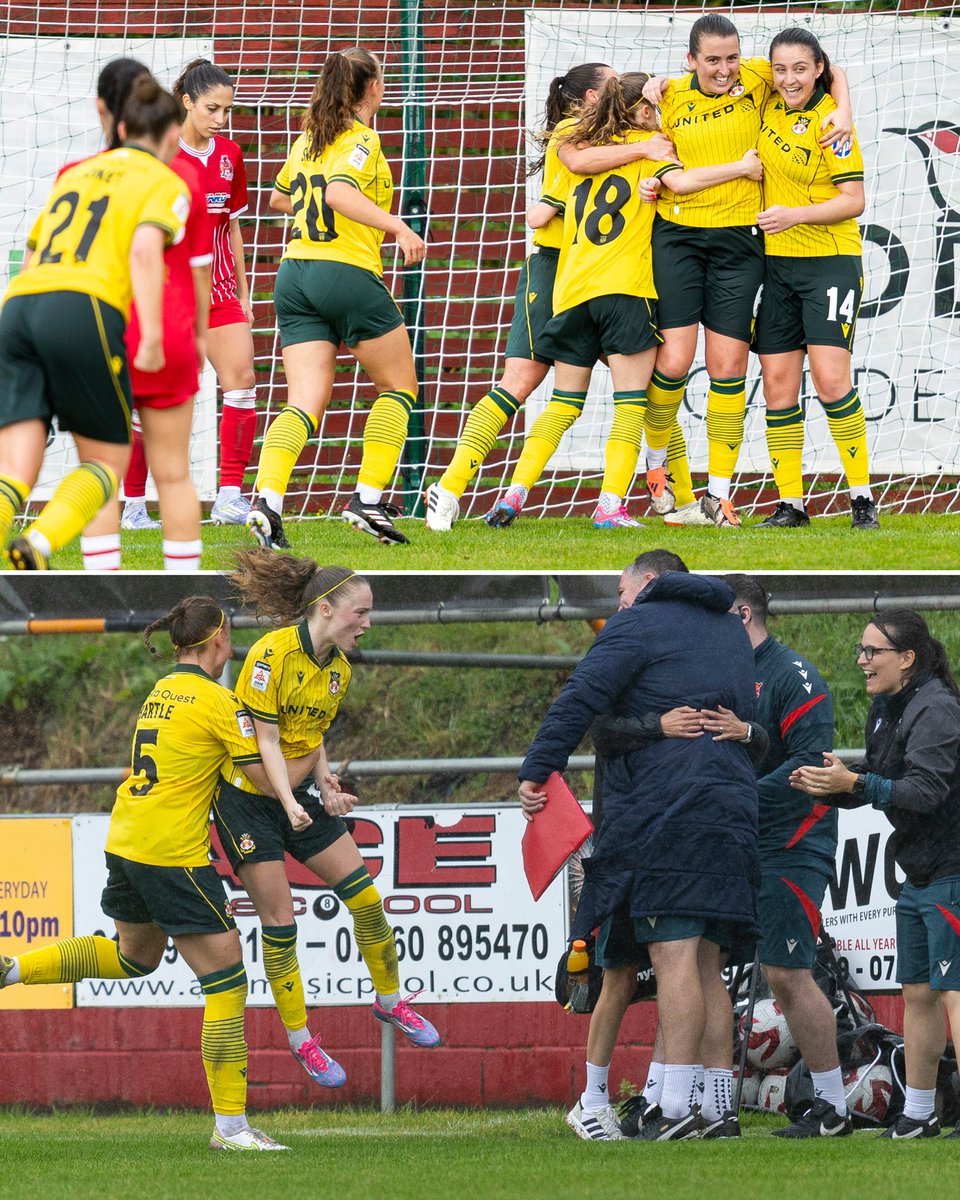 AdranLeagues's tweet image. Entertainment not out of place in Hollywood 😏

What a comeback on the opening day for @WrexhamAFCWomen 👏