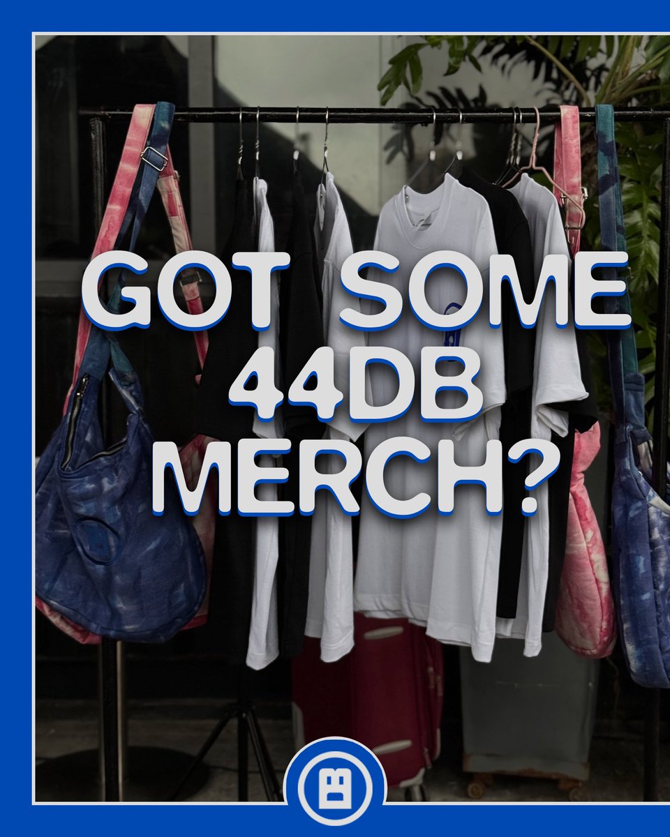 44db_collective's tweet photo. Every sticker slapped. Every tee worn. Every bag carried. 💙
44DB isn’t just music, it’s culture. A community carrying the frequency wherever we go.
Got the merch? Tag us & show out. 🔊 #44DB https://t.co/JEoEfnjpbH