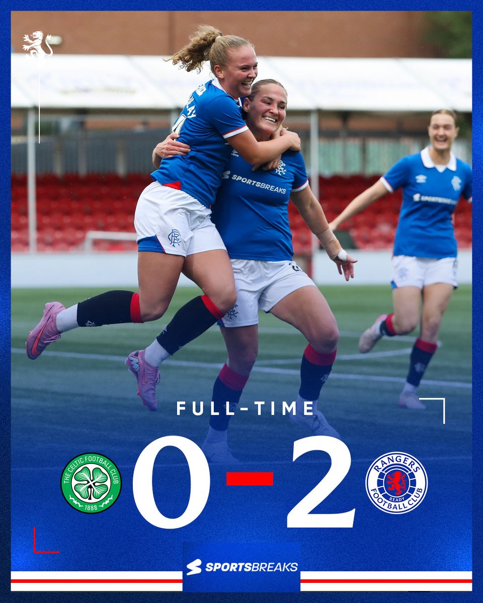 Full-Time: Celtic 0-2 Rangers

💙 Old Firm victory.