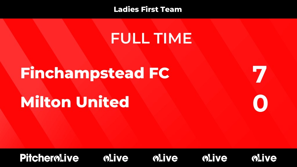 Finch_FC1's tweet photo. FULL TIME: Finchampstead FC 7 - 0 Milton United
#FINMIL #Pitchero
https://t.co/4IW30FAJns https://t.co/2zxUm1Bebo