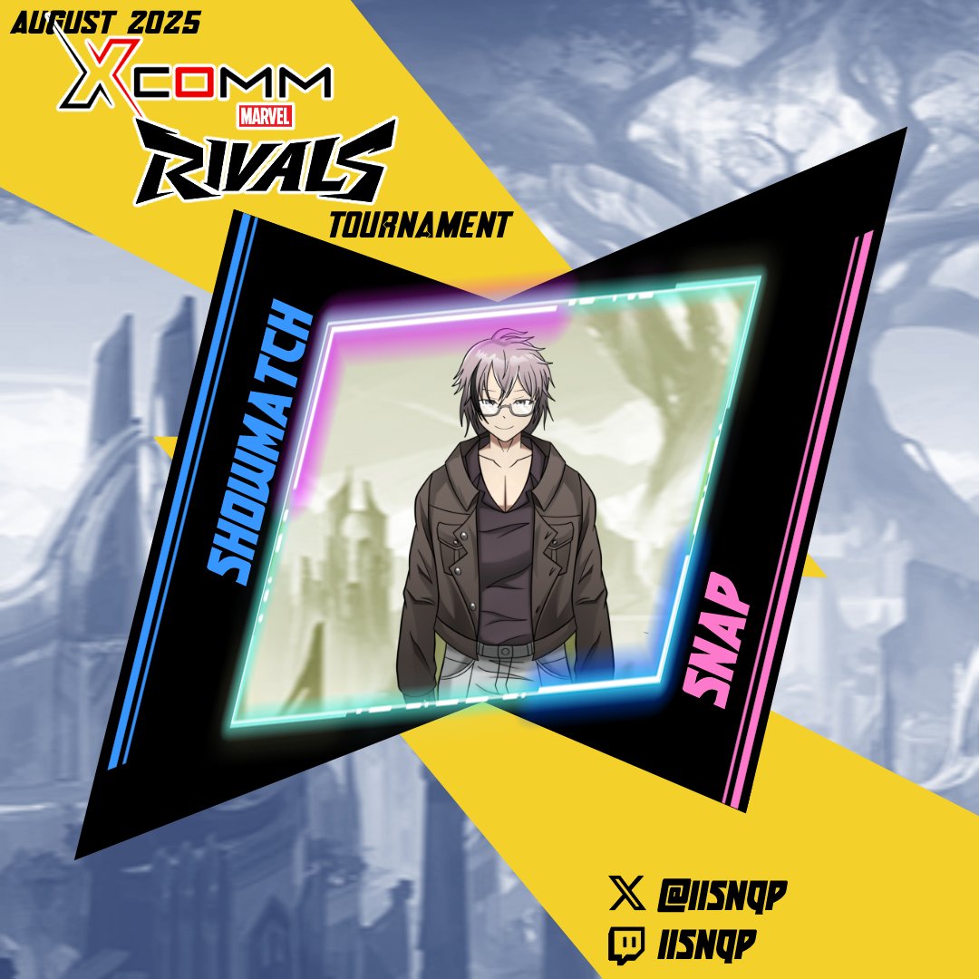 X-COMM Vtuber Tournaments (@xcomm_official) on Twitter photo ⚡️ VTUBER SHOUTOUT ⚡️
📢 Big shoutout to <a href="/iisnqp/">Snap 🤍🤎🦅🏀SportsTuber</a>! 🙏 Thank you for being part of the Showmatch! 🚀 And while you couldn't join the whole tourney, thank you for sending team SCP to represent your community!
🖥️ Please check out this Eagle Sportstuber at twitch.tv/iisnqp! ⚡️ VTUBER SHOUTOUT ⚡️
📢 Big shoutout to <a href="/iisnqp/">Snap 🤍🤎🦅🏀SportsTuber</a>! 🙏 Thank you for being part of the Showmatch! 🚀 And while you couldn't join the whole tourney, thank you for sending team SCP to represent your community!
🖥️ Please check out this Eagle Sportstuber at twitch.tv/iisnqp!