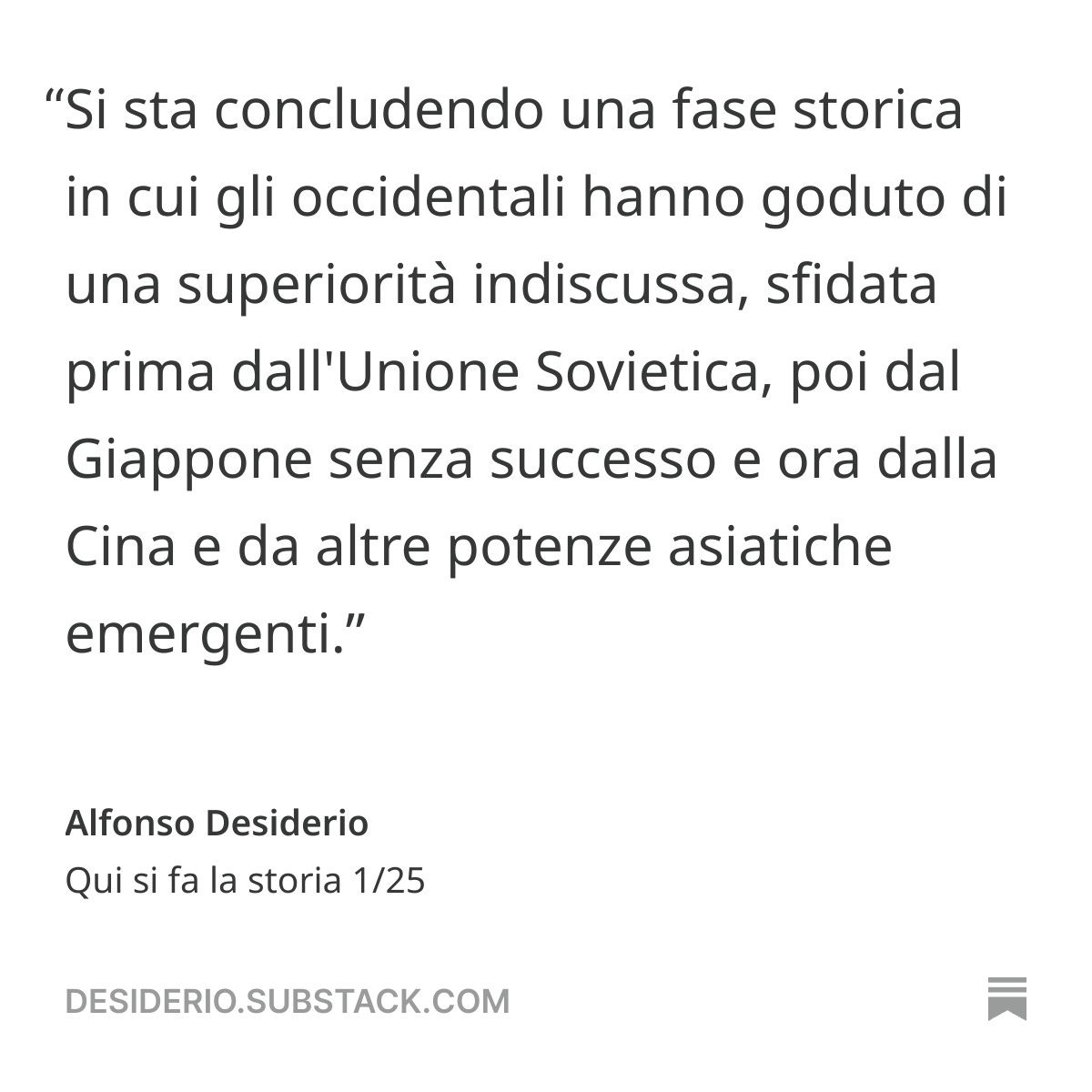 La nuova newsletter di Mappa Mundi è on line con una riflessione storica e la copertina del nuovo volume di Limes "Perché abbiamo perso". #geopolitica #storia desiderio.substack.com/p/qui-si-fa-la…