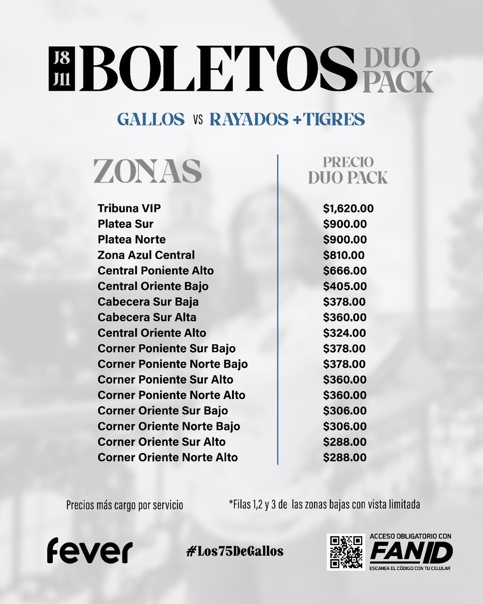 Club_Queretaro's tweet image. Es domingo, te levantas un poco más tarde, tomas tu café y aseguras tu lugar en el Corregidora.

Gran momento para adquirir tu #DuoPack ahora: tickets.oneboxtds.com/queretarofc_ti…

¡No faltes! 🐓

#Los75DeGallos