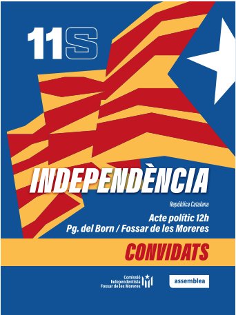 11S2025. Comissió Independèntista Fossar de les Moreres.
Acte polític 12h. Passeig del Born/ Fossar de les Moreres. 
11 de setembre tothom al Fossar!
#Independencia #RepúblicaCatalana <a href="/assemblea/">Assemblea Nacional Catalana</a> <a href="/assemblea_int/">Assemblea International</a>
