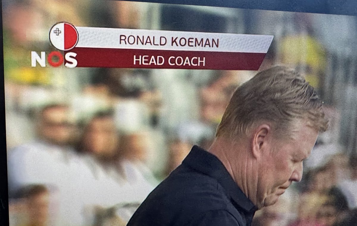 BREAKING: Ronald Koeman tijdens duel Oranje bondscoach van Malta geworden 🇲🇹 #litned