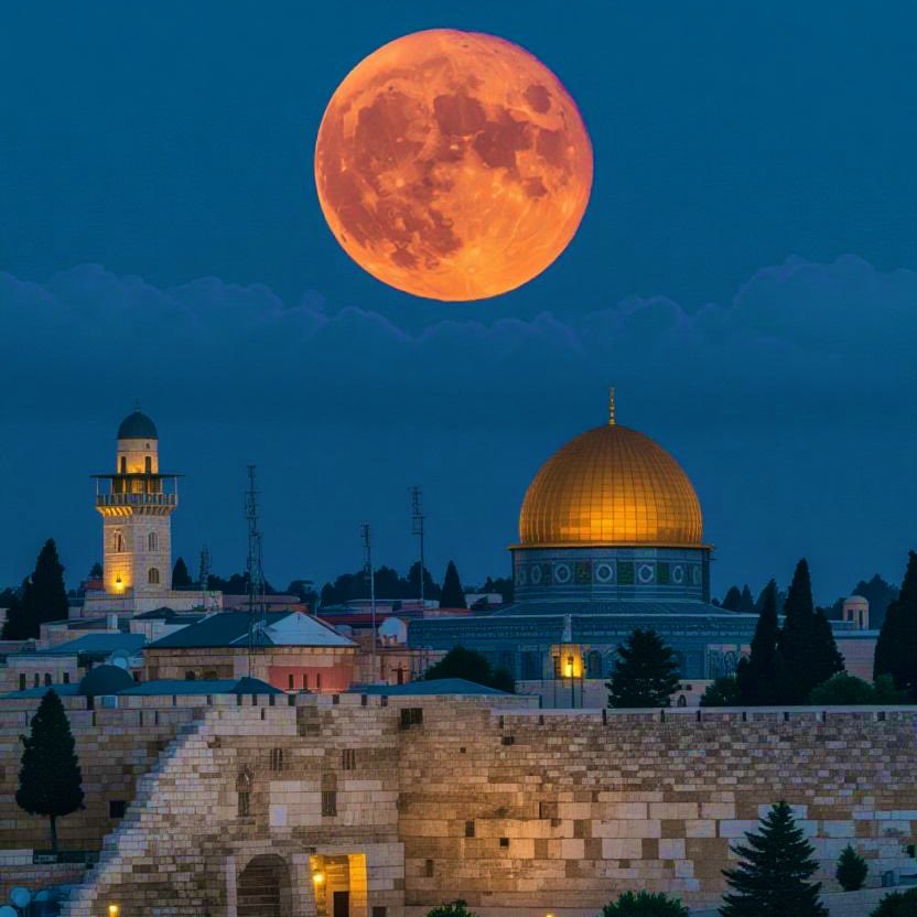 September 7, 2025 a Blood Moon Total Lunar Eclipse will rise over Israel. Maximum eclipse will occur at 9 : 11 (911) PM

Total phase will last 1 hour 22 minutes. 122

Hebrew Strong’s 122 = adom ► red 
Greek Strong’s 122 = aígeios ► belonging to a goat 

More details about the