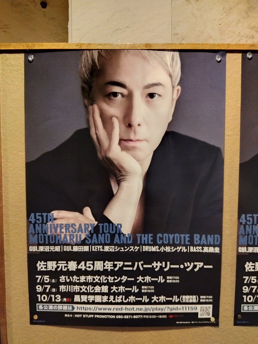May@佐野元春Smoke &Blue2024 (@nekoyamak) / X