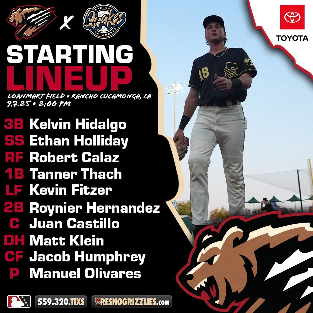 FresnoGrizzlies's tweet image. Wrapping up the regular season!

Grizzlies look to grab their 70th win of the season and finish off the regular season on a high-note.

Listen live to the Chukchansi Gold Pregame Show beginning at 1:45pm:
fresnogrizzlies.com/listen