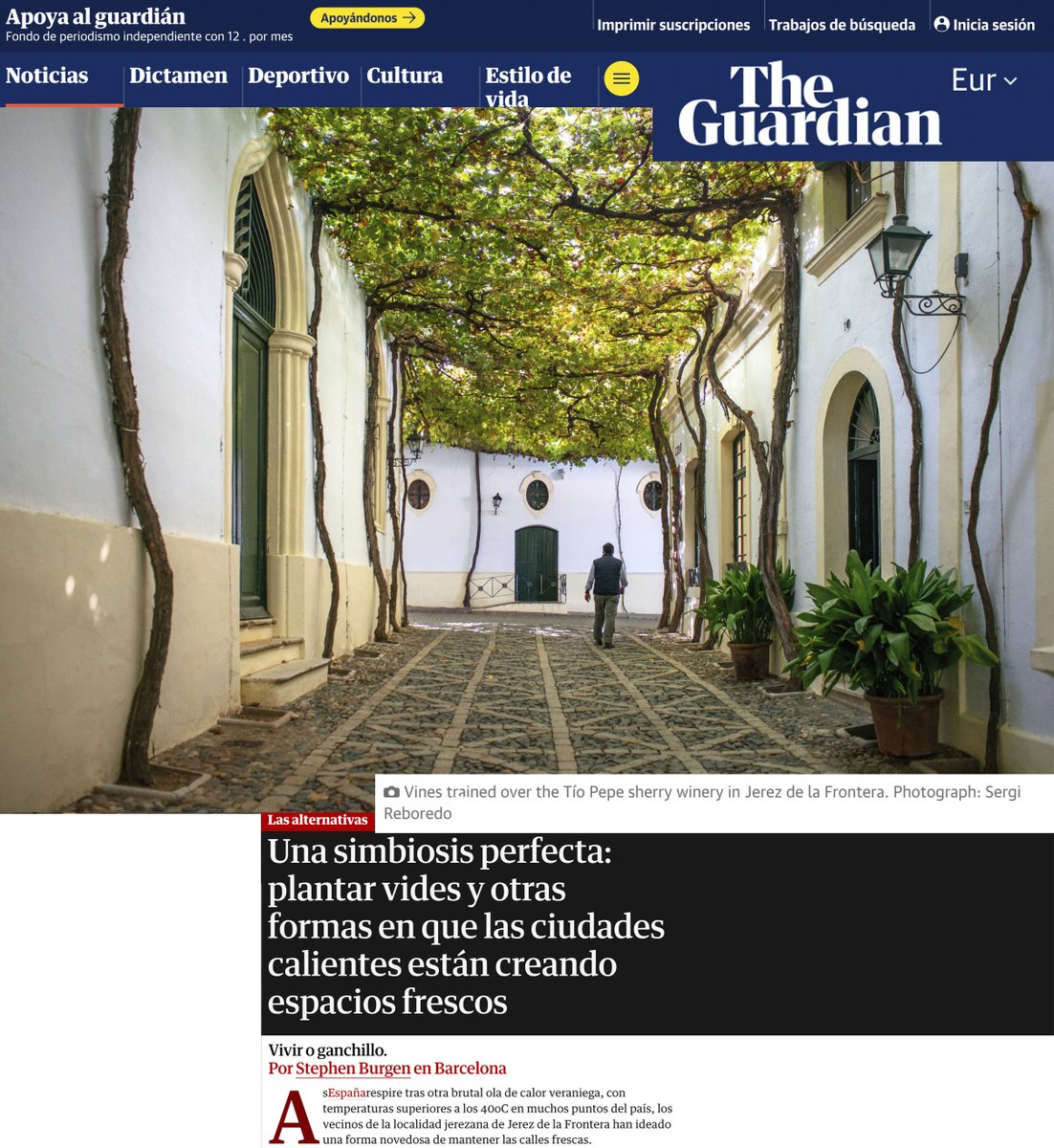 Mi trabajo sobre el cambio climático se publica en el prestigioso semanario británico THE GUARDIAN