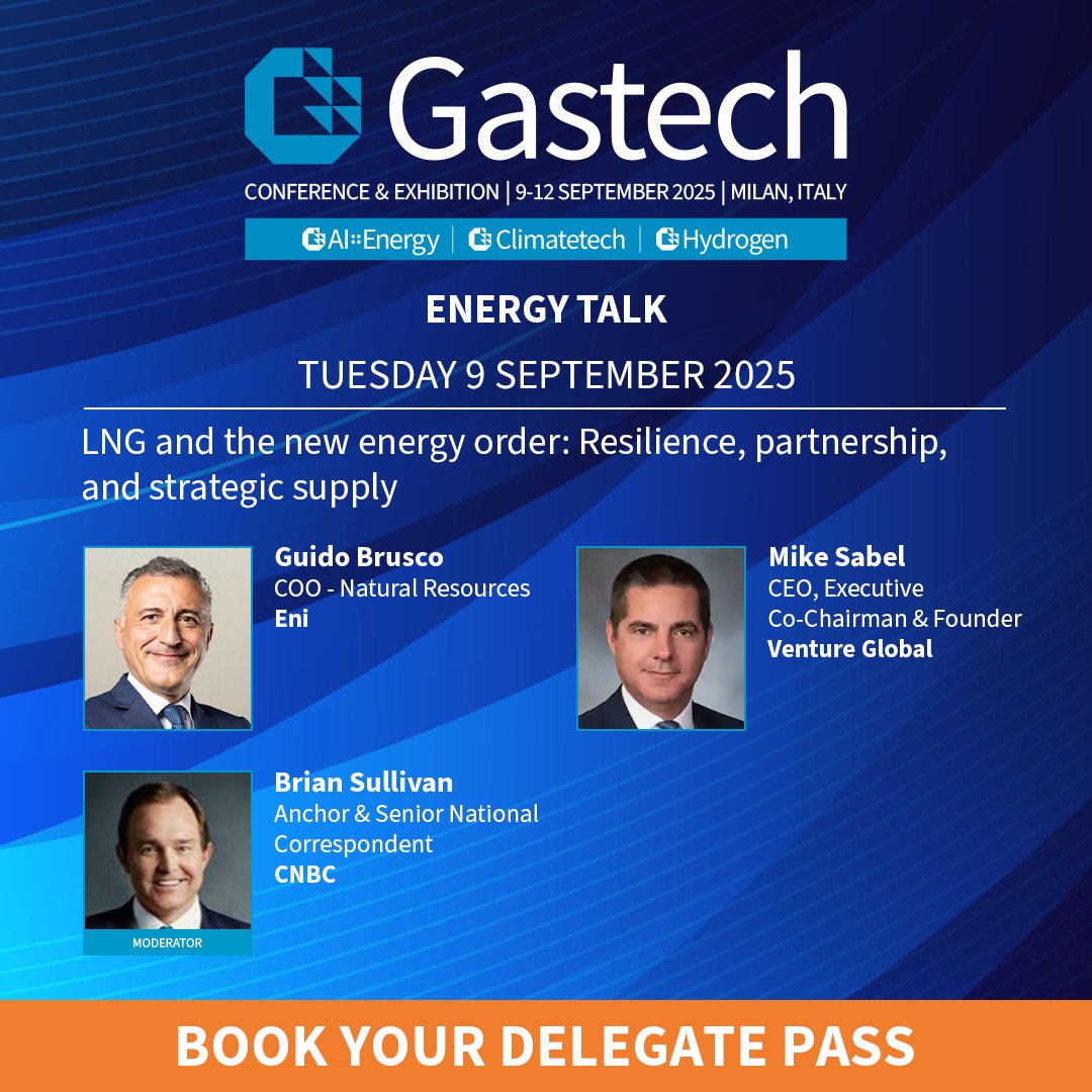 Join Guido Brusco from Eni, and Mike Sabel from Venture Global, with moderator Brian Sullivan from CNBC, for an insightful session on how LNG partnerships and modular export models are redefining energy resilience and long-term strategy.

The Strategic Conference will unite the