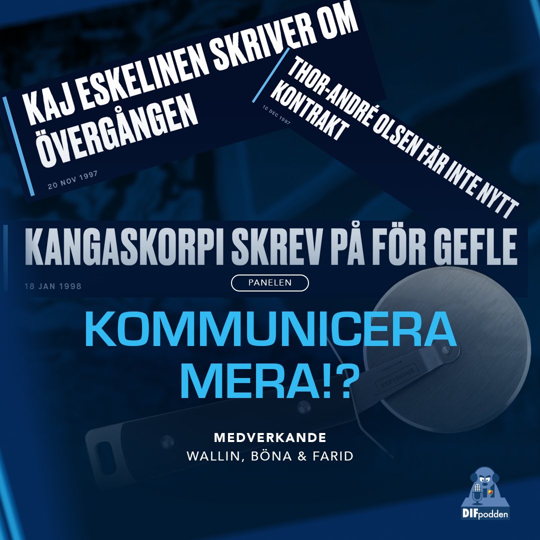 🎙️ Panelen är tillbaka! 

Den här gången dyker vi ner i kommunikationens värld. Kan man prata för mycket? Hur var det förr? Och var går egentligen gränsen?

Vi spanar också framåt mot vad som väntar kring avbrutna matcher - och en hel del mer.

🎧 Spotify &amp; Patreon