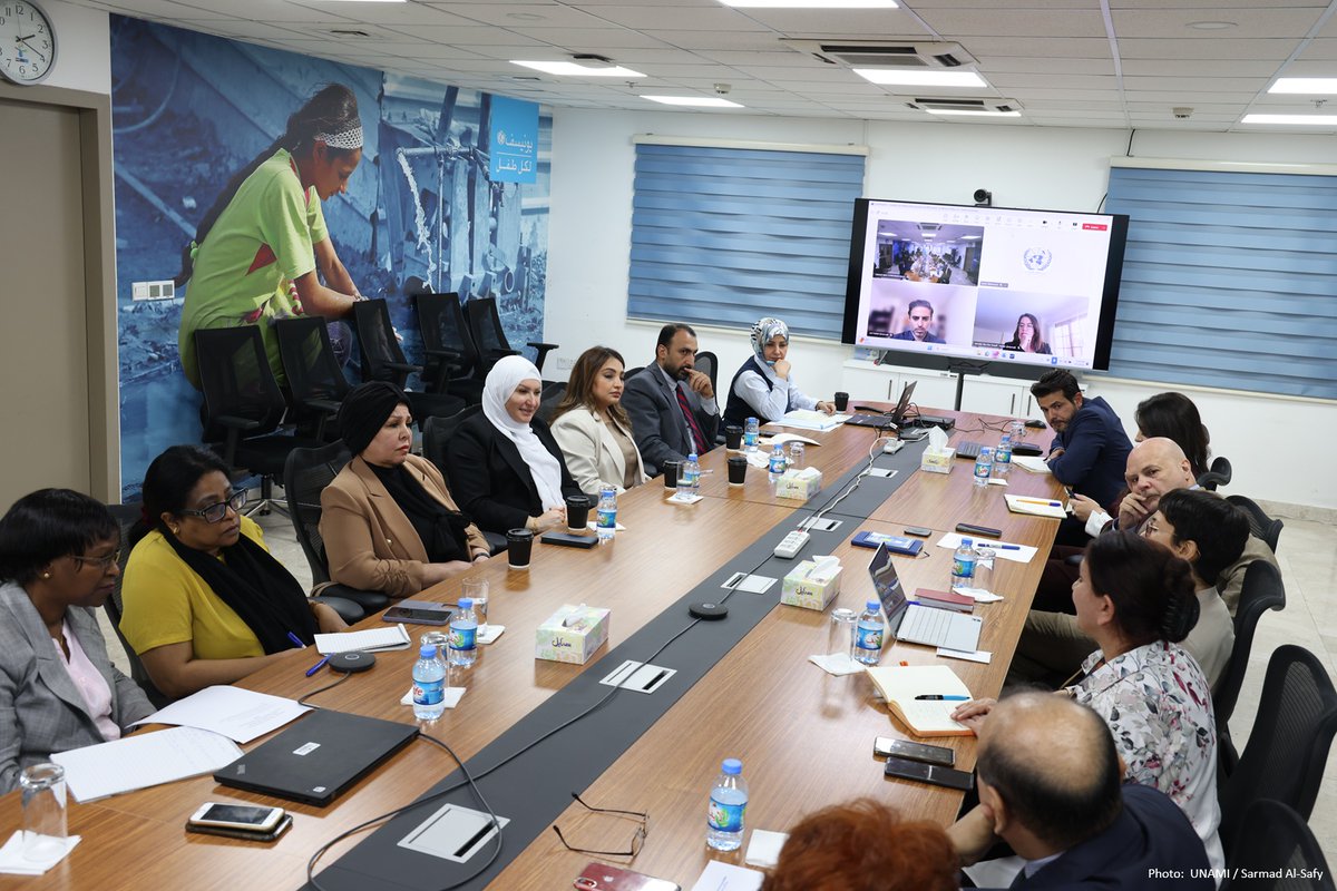 Today, the Deputy Special Representative of the UN Secretary-General for Political Affairs and Electoral Assistance, Claudio Cordone, met with Dr Shahbaa Al Azzawi, Prime Minister’s Advisor on Women’s Affairs, to discuss ways to strengthen the cooperation between the United