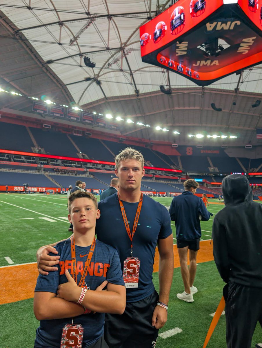 Amazing hospitality from <a href="/CuseFootball/">Syracuse Football</a> yesterday! Great win over UConn. <a href="/allpraisesdue7/">Stack Williams</a> <a href="/CoachNickWill/">Nick Williams</a> <a href="/Coach_E_Rob/">Coach E. Rob</a> <a href="/CoachChaim_BAT/">Boston Athletic Training (BAT)</a> <a href="/CoachBurkeSebs/">Dan Burke</a>