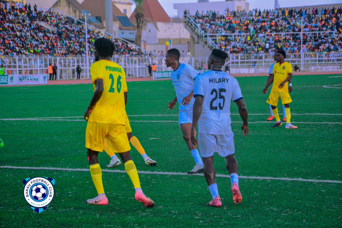 BarauFootball's tweet photo. Second half underway here at the Sani Abacha Stadium.
Barau FC 1-1Bendal Insurance
#MaliyaBoysTogetherForVictory #BarBen #NPFL26 https://t.co/ca08lslgoR