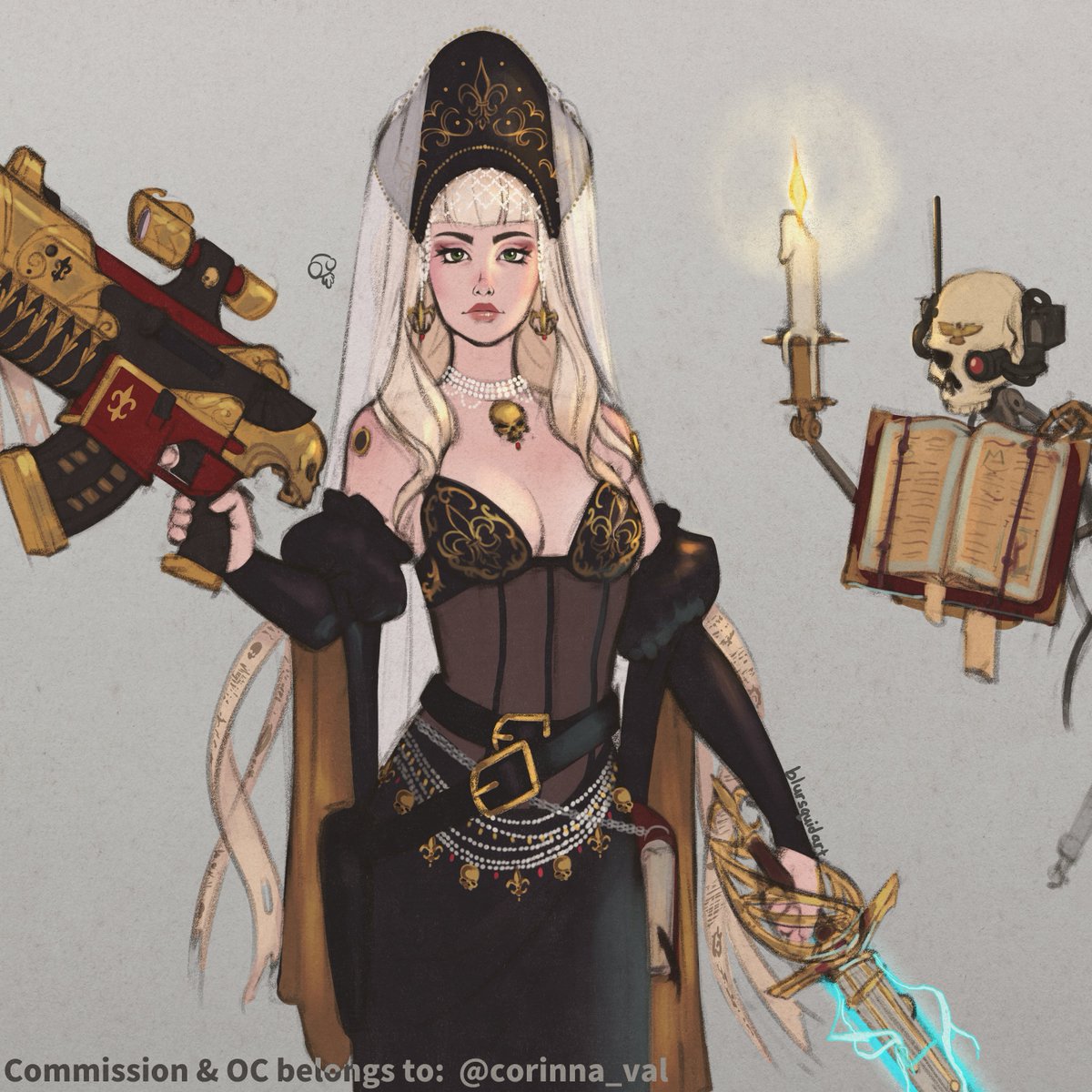 BlurSquidArt's tweet photo. ✏️Sketch comm of Warhammer OC https://t.co/e9P7qIGFAG