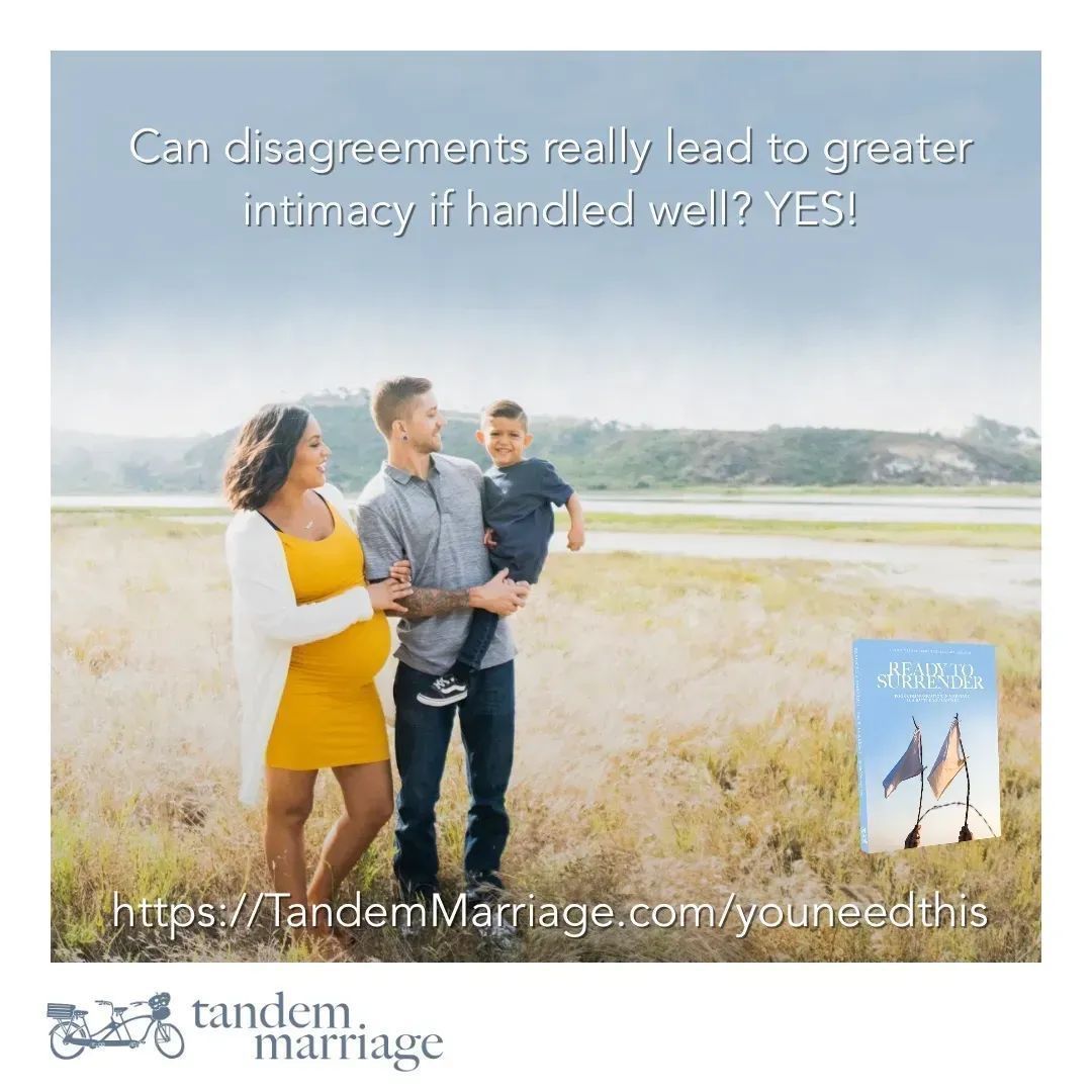 TandemMarriage's tweet photo. Did you know that disagreements in marriage can actually lead to greater oneness and intimacy? Do you wonder how this is possible? We thought you’d want to know – and that’s why we wrote this book.
https://t.co/VIgTrxd2sz
#ReadyToSurrenderBook #MarriageGoals #TeamUs https://t.co/O4UKQHiv87