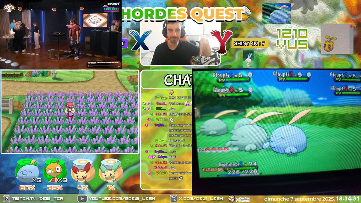 13e Shiny Full Odds 1/4096 pour le #ZEVENTSHINY d'un viewer du nom de Kahyxa !

Gloupti Shiny, pour le #HordesQuest !

On continue de faire grimper la cagnotte !