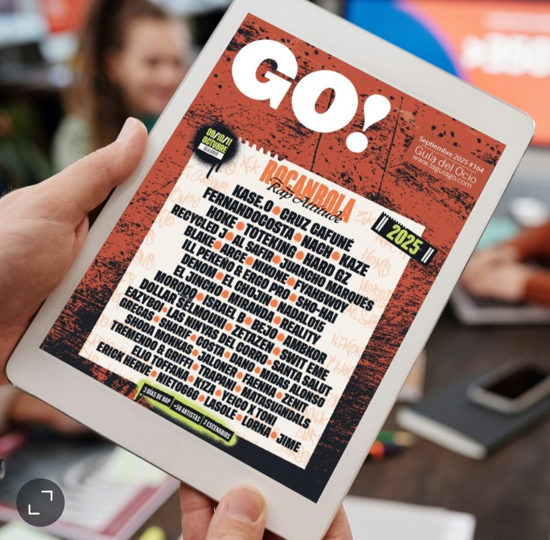 🔊 REVISTA GO! DE SEPTIEMBRE+ SORTEO 2 abonos ROCANROLA 👏
¡Ya disponible la Revista GO! con los mejores planes de cultura en la Provincia de Alicante! 🥰
⚠️ Sorteo:
1-Like + Retuit ✔︎
2-Sigue <a href="/RocanrolaFest/">ROCANROLA</a> <a href="/GuiaGoAlicante/">La Guía GO! Alicante</a>  ✔︎
*Jueves ganadores

calameo.com/read/006176079…