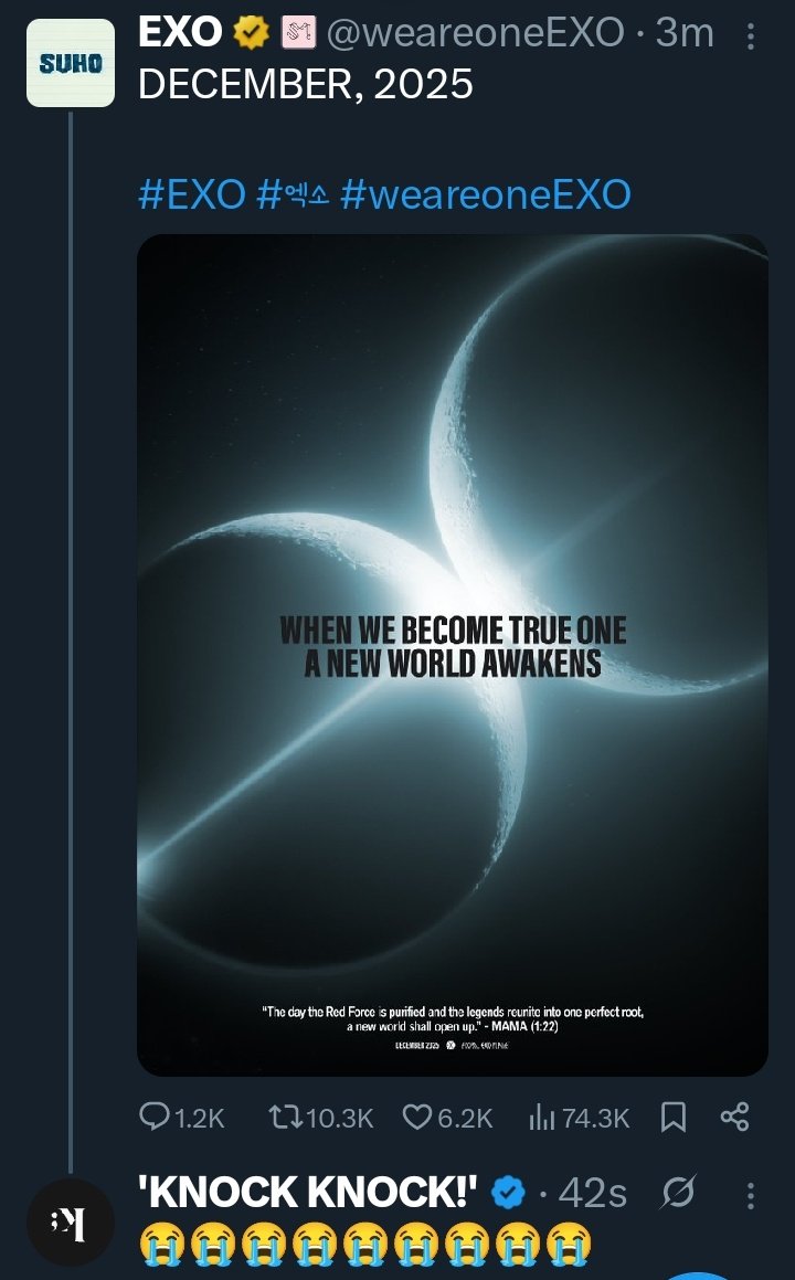 Even our nonchalant king <a href="/knockknock0408/">'KNOCK KNOCK!'</a> started crying 😭😭 we are so back