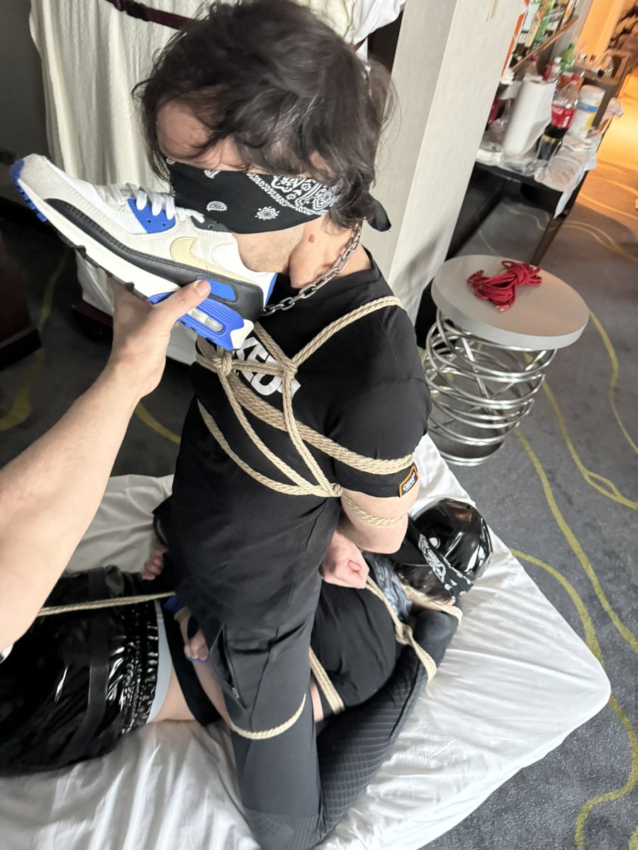 When I found <a href="/octoberrex/">OCTOBERREX 🔜 MIR | Oct 17-20</a> hogtied by <a href="/BoundMikeX/">BoundMike</a> at MAL suddenly I found myself added to the mix 👟 🧦 🪢