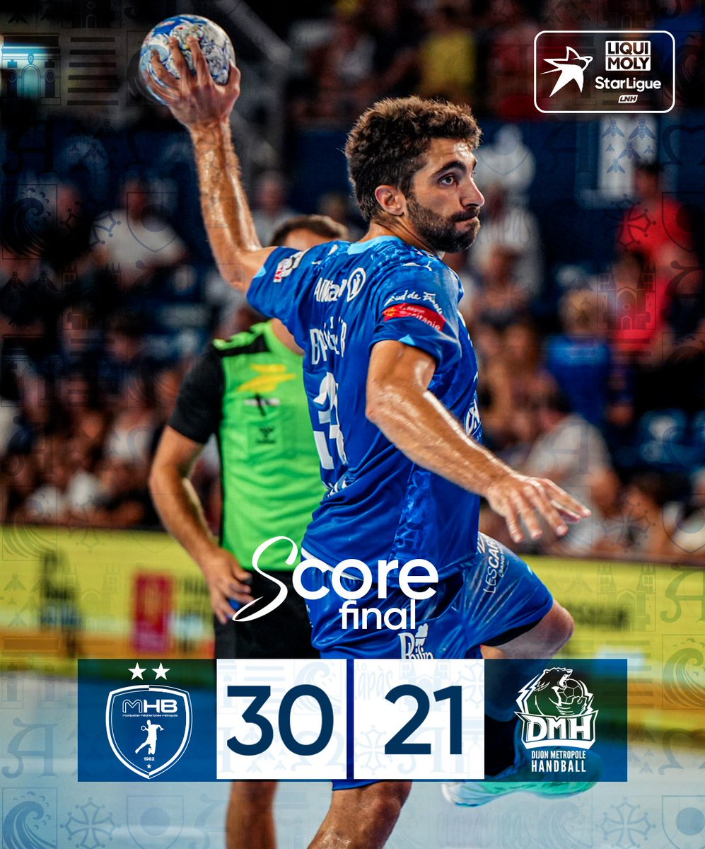 mhbofficiel's tweet image. [#LiquiMolyStarligue - J1] 

🔥 Une rentrée en fanfare ! En battant Dijon, le @mhbofficiel ouvre son compteur de victoire en championnat ✅

🔚 @mhbofficiel 🆚 @DMH_Officiel : 30-21