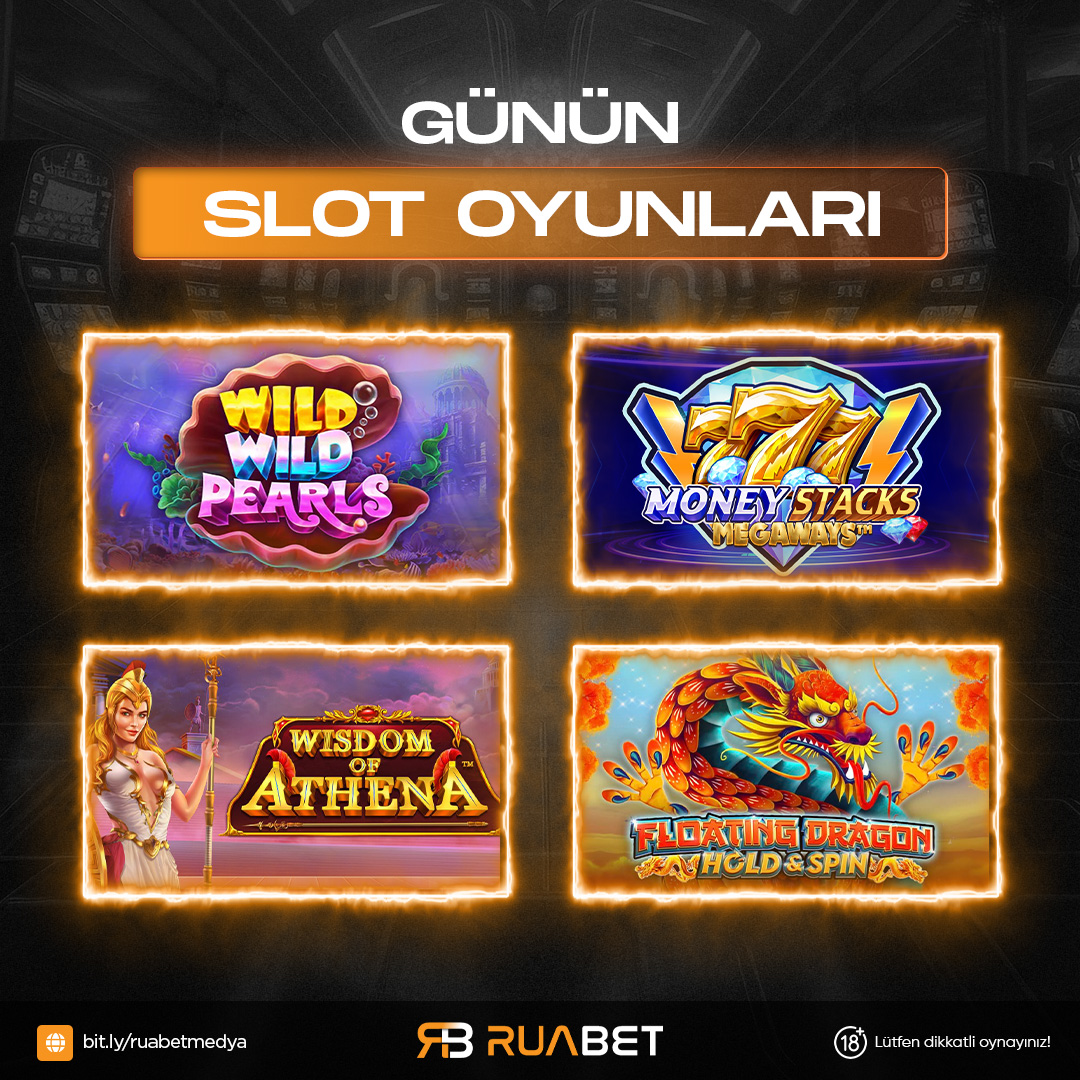 🎰 Günün Slot Oyunları seni bekliyor!
Şansını dene, eğlenceni katla:

💎 Wild Wild Pearls
💰 Money Stacks Megaways
⚔️ Wisdom of Athena
🐉 Floating Dragon

👉 Hemen keşfet, kazanç fırsatını yakala!
🔗 ruabet138.com

⚠️ 18+ Lütfen dikkatli oynayınız.
